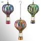 Swirl Hot Air Balloon Outdoor Hanging Solar LED Lantern Thumbnail Image