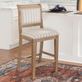 Aspen French Farmhouse Style Wood Counter or Bar Kitchen Stool Thumbnail Image