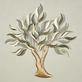 Morning Mist Sage and Gold Tree Metal Wall Art Thumbnail Image