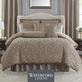 Hazeldene Scroll Taupe 6 pc Luxury Comforter Bed Set by Waterford Linens Thumbnail Image