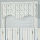 Harstad Embroidered Striped Cornice Window Valance Thumbnail Image
