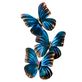Blue Morpho Butterfly Indoor Outdoor Metal Wall Sculpture Thumbnail Image