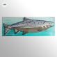 King Salmon Fish LED Lighted Metal Wall Sculpture Thumbnail Image