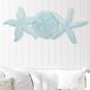 Shell Cove Sand Dollar and Starfish Handcarved Wood Coastal Wall Art Thumbnail Image