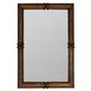 Jeanne Traditional Style Walnut Finished Rectangular Wood Wall Mirror Thumbnail Image