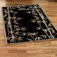 Bamboo Round Rug Black Thumbnail Image