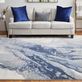 Clio Blue Abstract Area Rugs Thumbnail Image