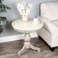 Danielle Gray Wooden Round Pedestal Accent Table with Ivory Marble Top from Butler Specialty Thumbnail Image