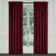 Townsend Solid Burgundy Velvet Curtain Panel by J Queen New York Thumbnail Image