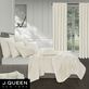 Townsend Solid Ivory Velvet Quilt Set Luxury Bedding by J Queen New York Thumbnail Image