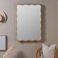 Candance Scalloped Rectangular Wooden Wall Mirror Thumbnail Image