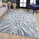 Chesney Blue Burst Design Contemporary Abstract Area Rugs Thumbnail Image