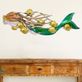 Mermaid and Fish Friends Indoor Outdoor Coastal Metal Wall Sculpture Thumbnail Image