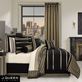 Calvari II Black and Gold Striped Comforter Set Luxury Bedding by J Queen New York Thumbnail Image