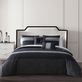 Kyle Reversible Modern Black and Gray Striped 5 pc Comforter Bed Set Thumbnail Image