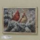Holiday Cardinals Fiber Optic Lighted Framed Canvas Wall Art Thumbnail Image