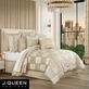 Brando III Natural and Beige Checkered Comforter Set Luxury Bedding by J Queen New York Thumbnail Image