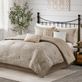 Walter Monochromatic Taupe 7 pc Comforter Bed Set by Madison Park Thumbnail Image
