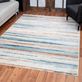 Bello Blue Abstract Stripe Area Rugs Thumbnail Image