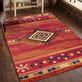 Southwest Fever Wine Diamond Design Area Rugs Thumbnail Image