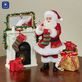 A Visit from St Nicholas Clothtique Santa and Lighted Fireplace Figurine Set Thumbnail Image