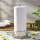 Crestwood Silver Geometric Metal and Wood Kitchen Paper Towel Holder Thumbnail Image