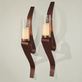 Harmony Antique Copper Steel Hurricane Wall Sconce Pair by JasonW Studios Thumbnail Image
