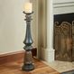 Aurora Antique Black Grecian Style Floor Candleholder Thumbnail Image