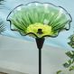 Bloom Flower Shaped Handblown Favrile Art Glass Bird Feeder with Stake by Dale Tiffany Thumbnail Image
