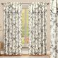 Calverton Floral Semi Sheer Wide Curtain Pair with Attached Valances Thumbnail Image