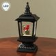 Cardinal on a Branch LED Lighted Glitter Swirl Decorative Lantern Thumbnail Image