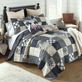 Augusta Farmhouse Style Black Plaid Patchwork Mini Quilt Set Bedding by Donna Sharp Thumbnail Image