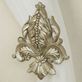 Flowering Medallion Platinum Acanthus Leaf Curtain Tieback Pair Thumbnail Image