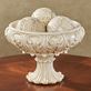 Acassia Antique White Classical Acanthus Leaf Decorative Centerpiece Bowl or Orbs Thumbnail Image