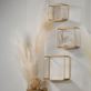 Gold Metal Openwork Cube Wall Display Shelf Set of 3 Thumbnail Image