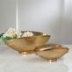 Gold Handcrafted Oval Decorative Bowl Set Thumbnail Image