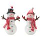 Glittered Snowmen Figurine Set Thumbnail Image