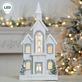 Illuminated Winter LED Lighted Church Thumbnail Image