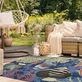 Aquatic Vista Navy Blue Tropical Fish Indoor Outdoor Rugs by Liora Manne Thumbnail Image