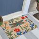 Floral Dragonfly Hand Hooked Indoor Outdoor Mats by Liora Manne Thumbnail Image