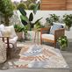 Tropical Oasis Stain Resistant Palm Frond Indoor Outdoor Rugs Thumbnail Image