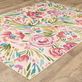 Maloney Machine Washable Stain Resistant Colorful Floral Indoor Outdoor Rugs Thumbnail Image