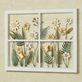 Butterfly Garden Flowers and Leaves Window Wall Art Thumbnail Image