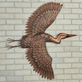 Flying Aged Bronze Heron Journey Indoor Outdoor Metal Wall Art Thumbnail Image