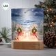 Dona Gelsinger Coastal Moonlight Christmas at the Beach LED Acrylic Tabletop Nightlight Thumbnail Image