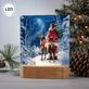 Dona Gelsinger Starry Night Santa Claus and Reindeer LED Acrylic Tabletop Nightlight Thumbnail Image