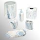 Waves Marbled Blue and Off White Ceramic Bath Accessories Thumbnail Image