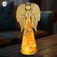 Gold Murano Style Glass LED Lighted Angel Figurine Thumbnail Image