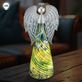 Blue Murano Style Glass LED Lighted Angel Figurine Thumbnail Image