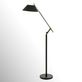 Jaxon Matte Black and Aged Brass Metal Floor Lamp with Included LED Bulb Thumbnail Image
